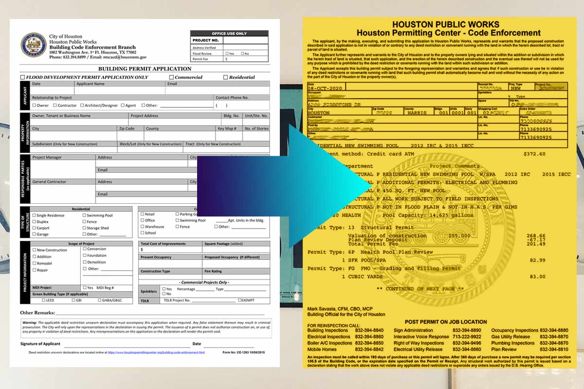 Houston building permits process - from application to permit